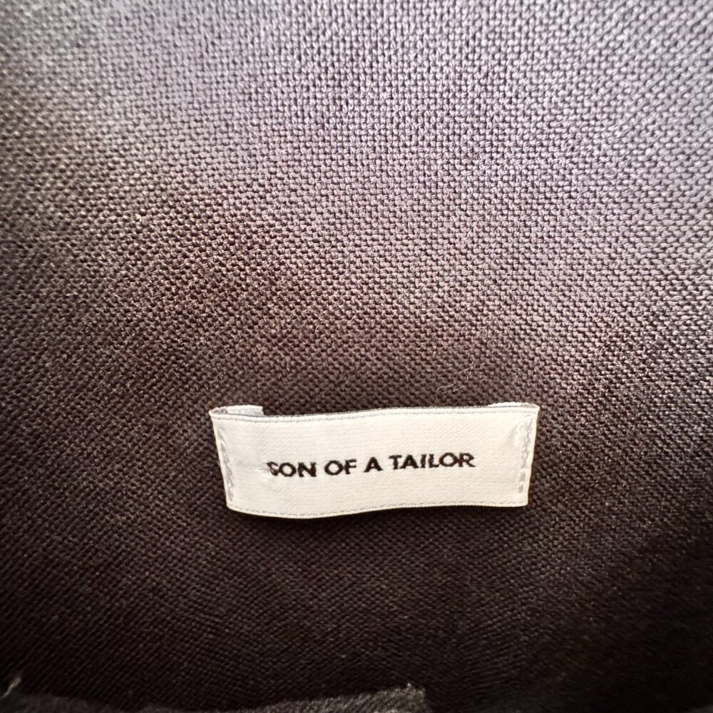 Son of a Tailor Organic Cotton Long Sleeve Dress Shirt Black - Picture 3 of 8